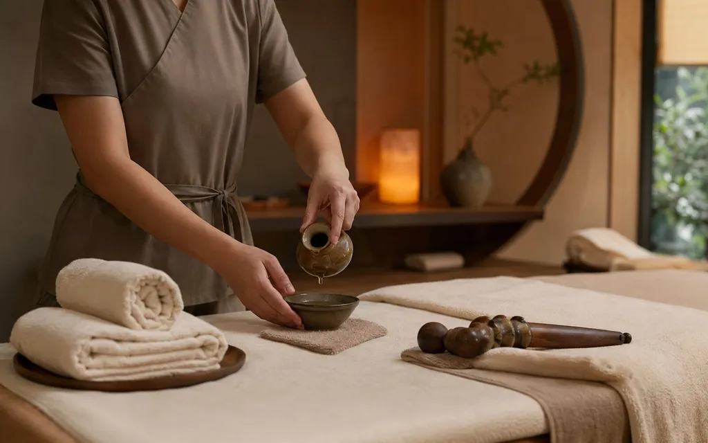 Relaxing Tui Na massage treatment room at Organic Health, Soho